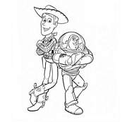 coloriage toy story woody et buzz